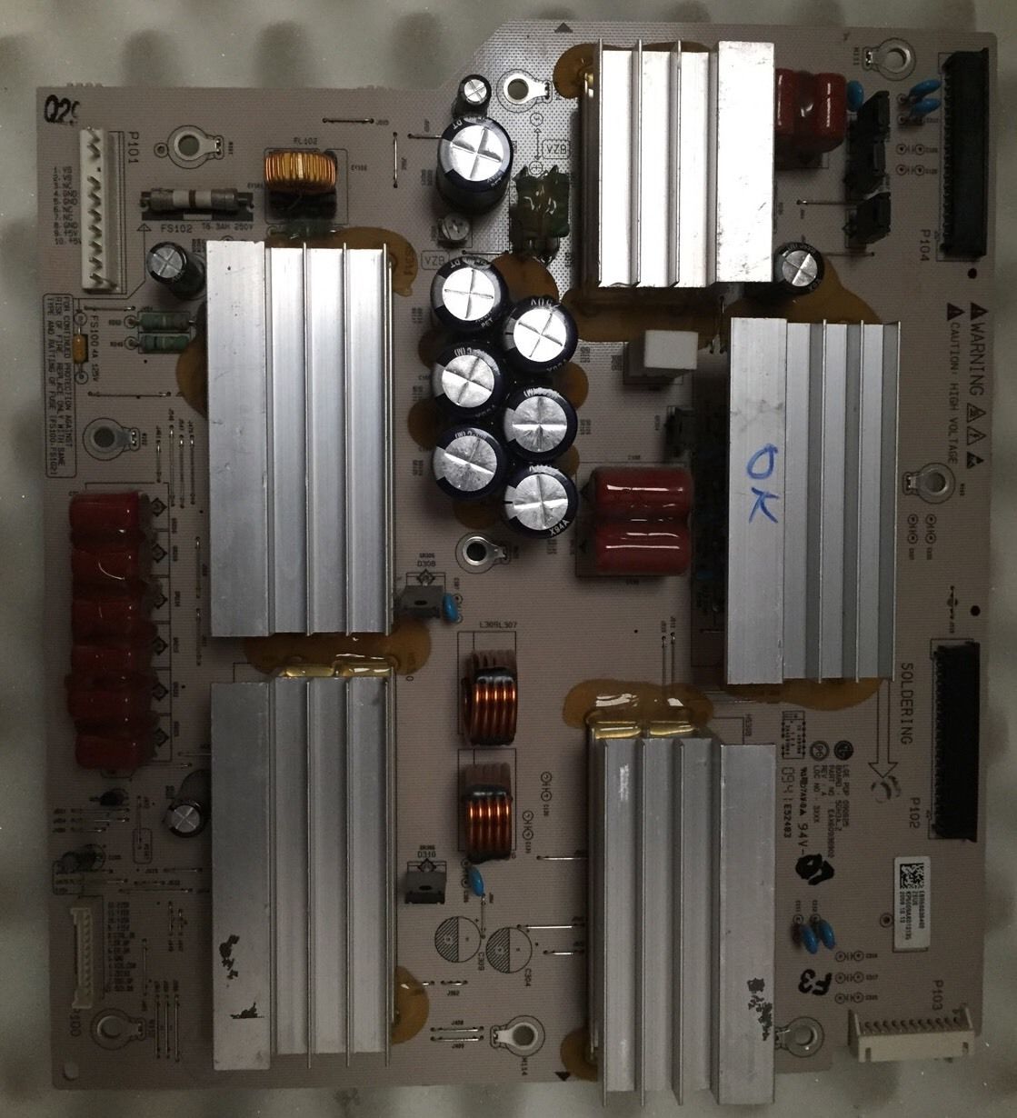 Lg Plasma Tv Board EAX60936902 50PS3000 Rev: A EBR58838402 Zsus